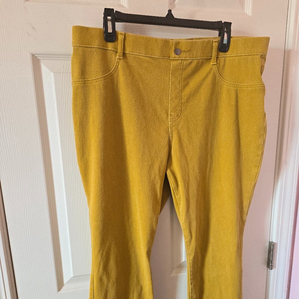 Time and Tru Mustard Yellow Jeggings XXL